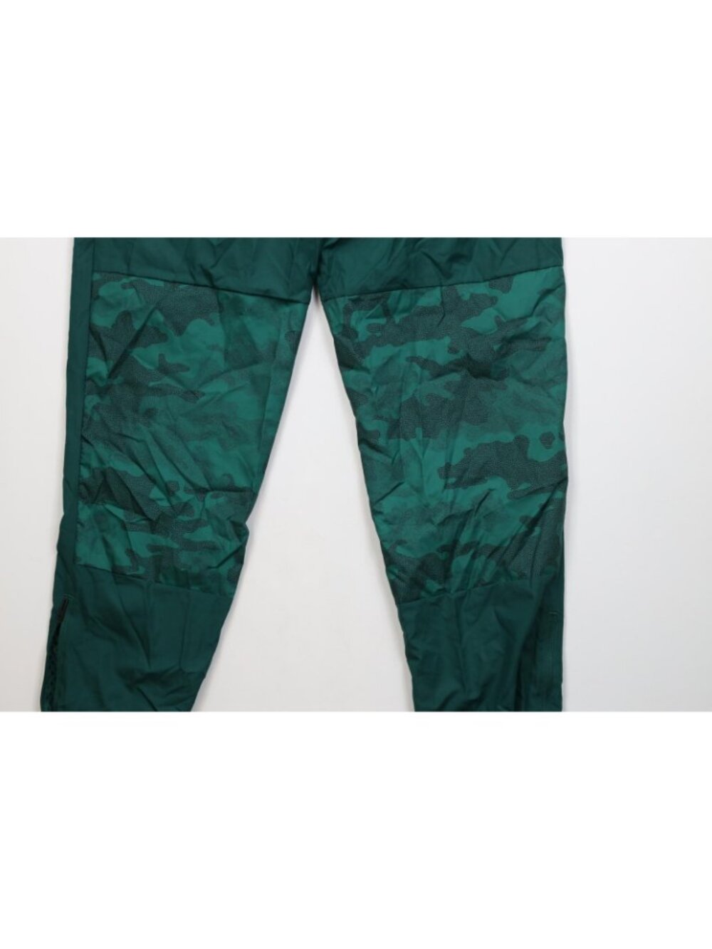Deadstock Y2K Adidas Mens Small Lined Camouflage Windbreaker Joggers Pants Green - Picture 12 of 13